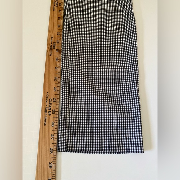 J. Jill Pants Black and White Check Gingham Elastic Waistband Women’s Size 10 - Picture 5 of 10